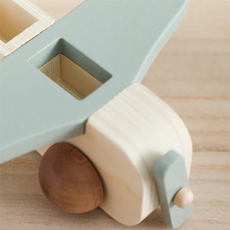 Wooden Birthday Train Toy Simulated Train Toy Model
