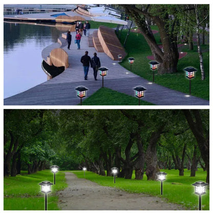 8 Pack Solar Pathway Garden Lights Outdoor Solar Lawn Lamp