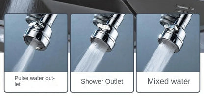New 3 Modes Sink Faucet 360 Degree Rotation Filter Extension