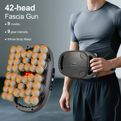 42 Heads Fascia Gun High-frequency Vibration Deep Massage