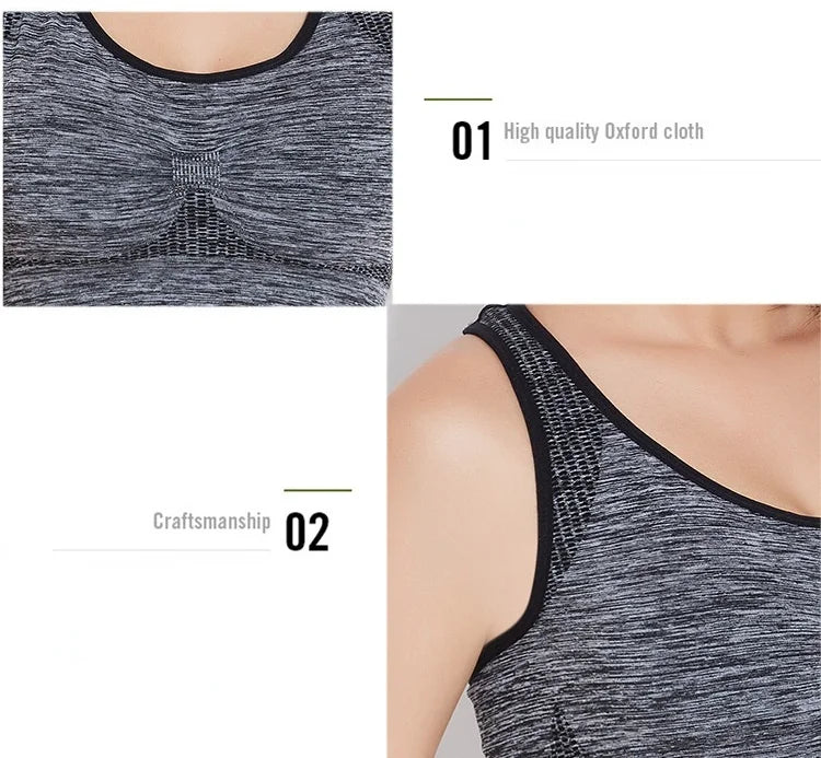 New Sports Bra Women Seamless Gym Jogging Crop Top Yoga Fitness