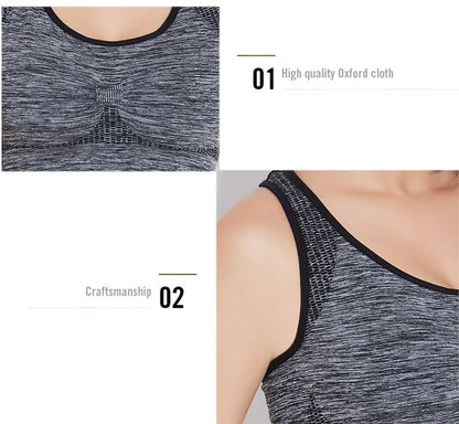 New Sports Bra Women Seamless Gym Jogging Crop Top Yoga Fitness