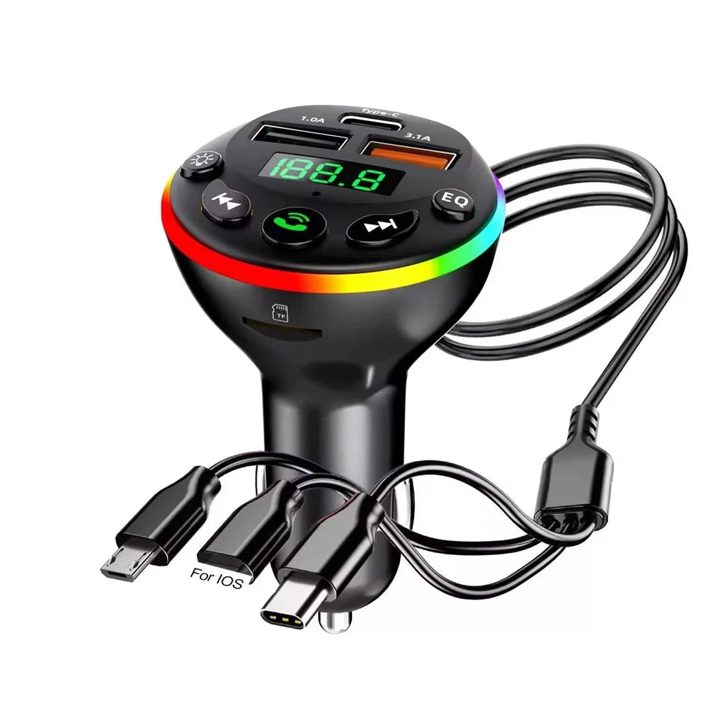 Bluetooth 5.0 FM Transmitter Car MP3 Modulator Player Handsfree