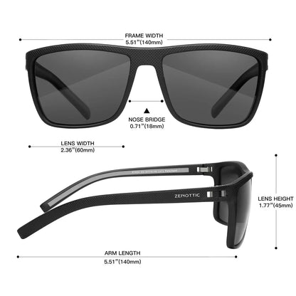 Polarized Sunglasses for Men Shades Lightweight TR90 Frame