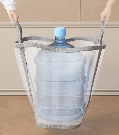 Nylon Mesh Laundry Basket Portable Dirty Clothes Organizer