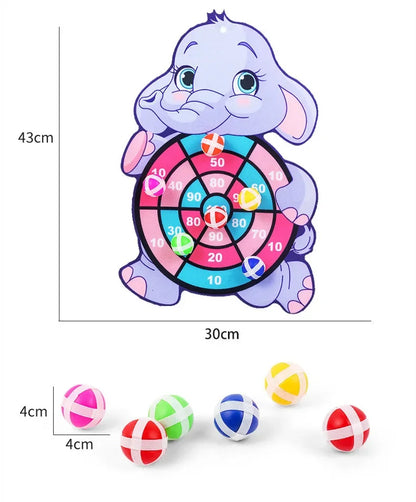 Educational Games Dart Board Baby Toy Stickey Ball Dart