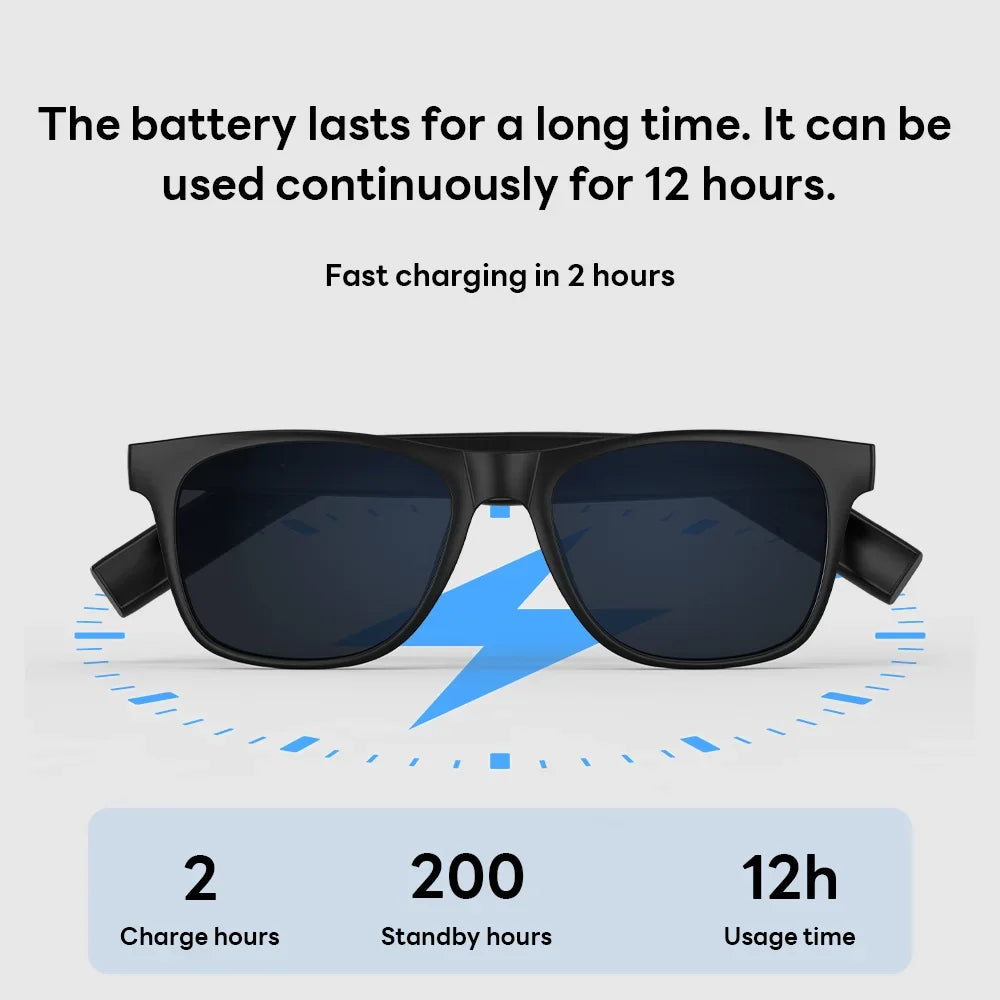 Lenovo AI Smart Wireless Glasses Bluetooth Sunglasses