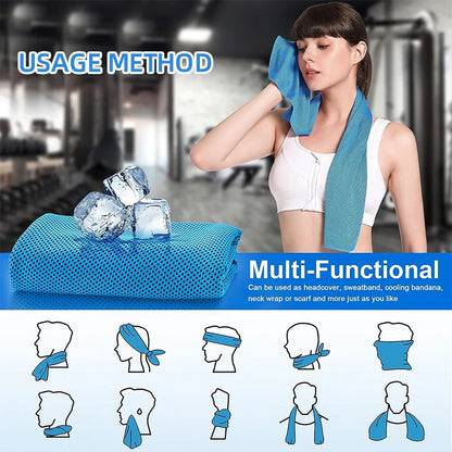 Instant Cooling Sports Towels - Reusable Ice Towels