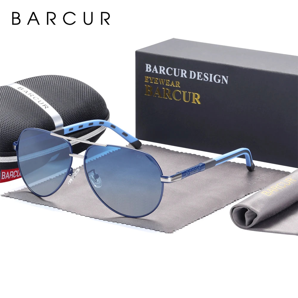 BARCUR Design Polarized Sunglasses for Men Women
