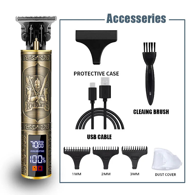 T9 Electric Hair Trimmer/Accessories | USB Professional Shaver