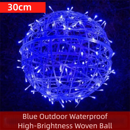 New 20/28CM Festoon Rattan Ball Light Rattan Ball