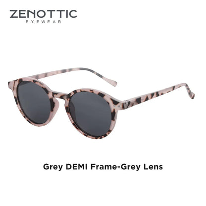 Retro Circular Polarized Sunglasses Vintage