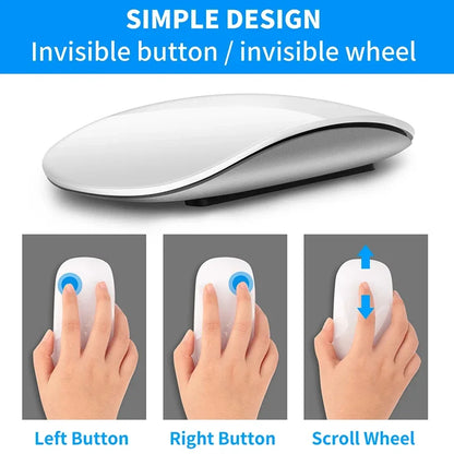 Wireless Bluetooth Magic Computer Mouse Slim Ergonomic
