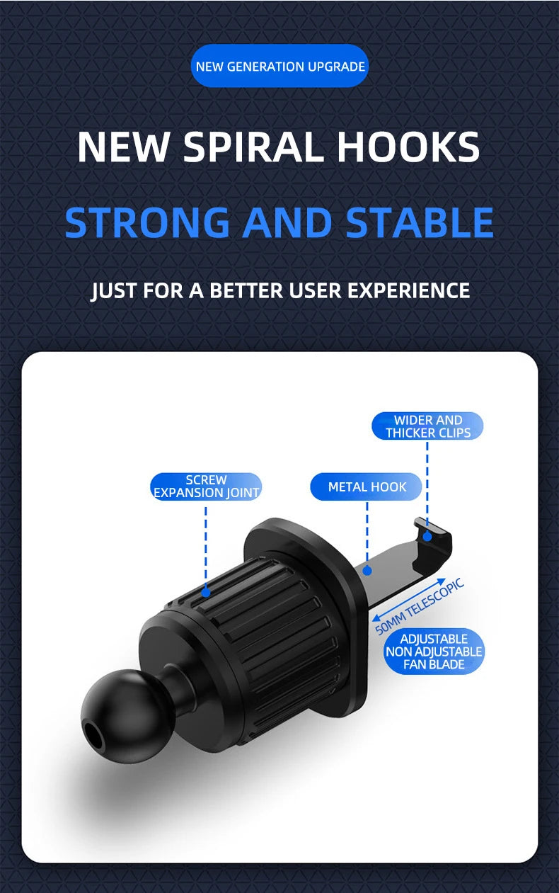 Gravity Car Phone Holder for 4.7-7 inch Mobile Phone Car Air Vent