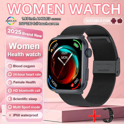New Women Men AI Smart Diagnosis Watch HRV+PPG Blood Pressure