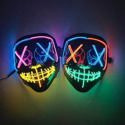 Wireless LED Purge Mask Halloween Horror Party Carnival Cosplay