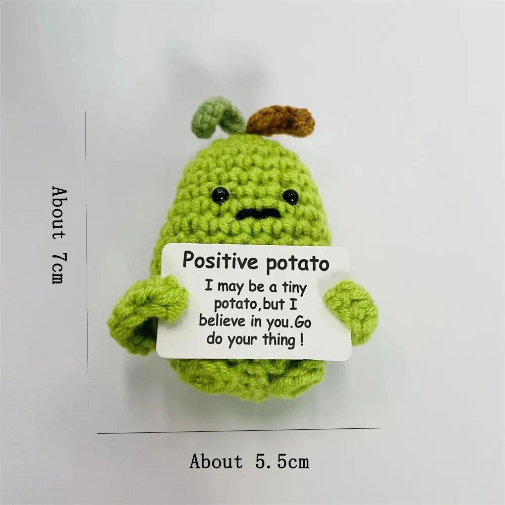 Positive Energy Potato Doll Home Decoration Mini Plush Knitting Wool