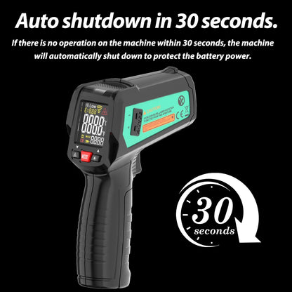 Point Infrared Positioning Thermometer LCD Pyrometer