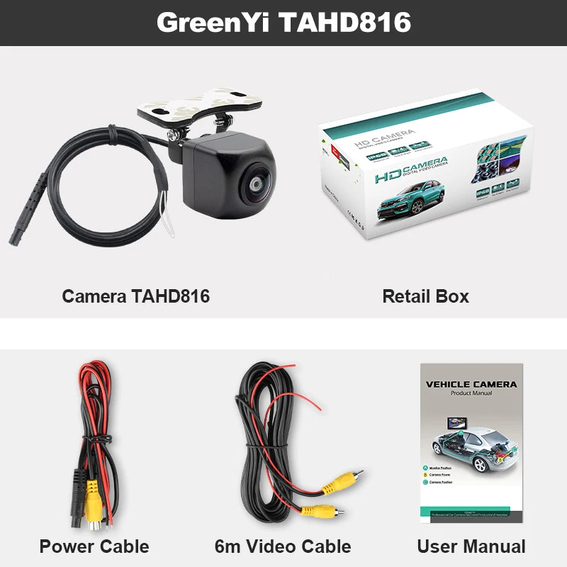 Dynamic Trajectory AHD 1080P Car Rear View Camera