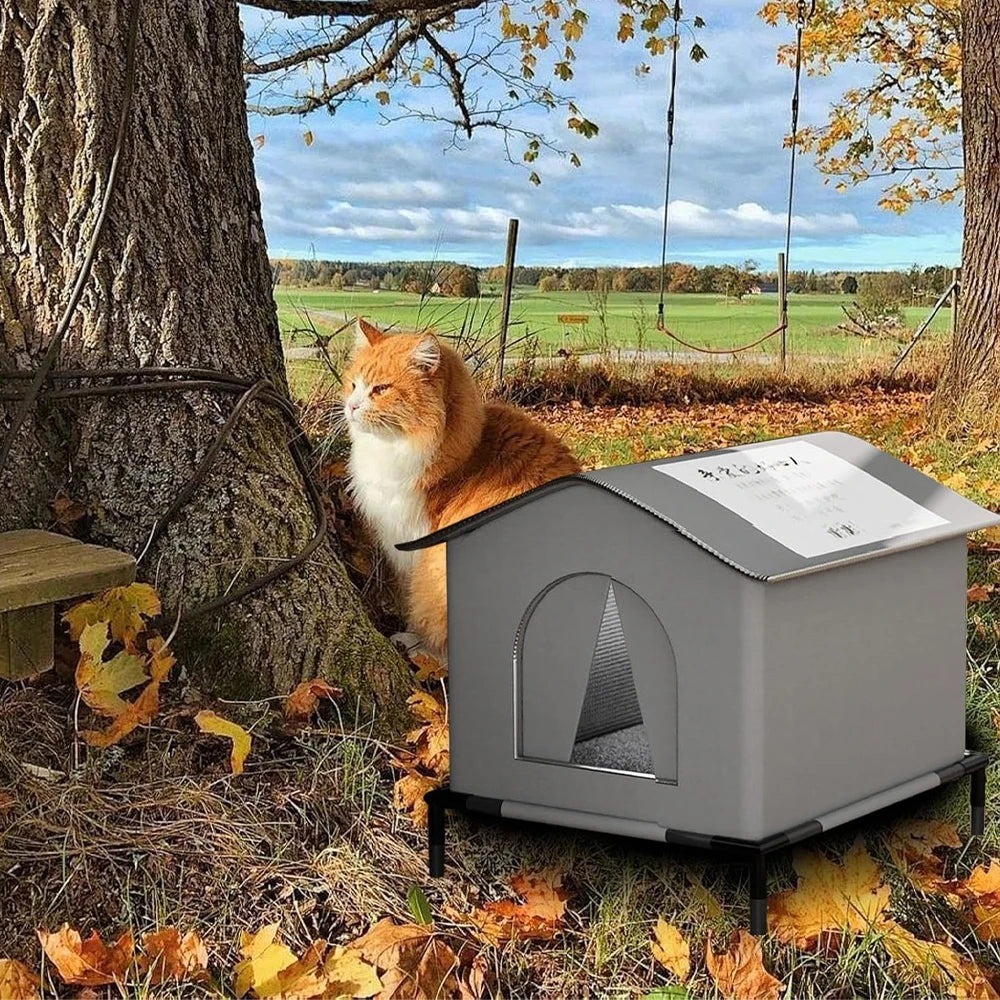 Stray Cat Houses with Mat Waterproof Summer Cool