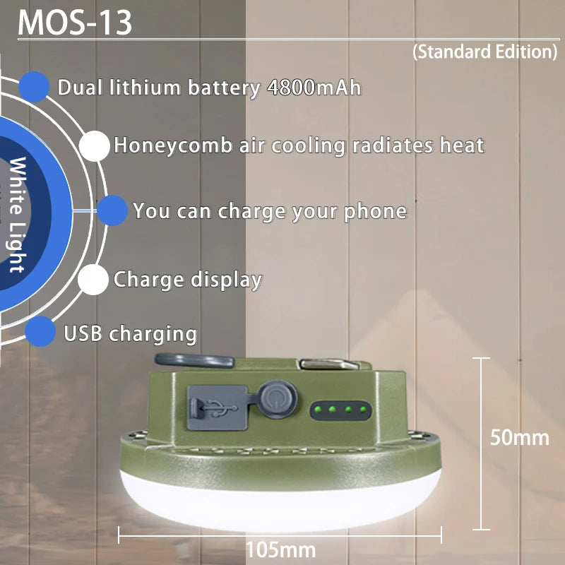 Tent Light Rechargeable Lantern Portable Emergency Night