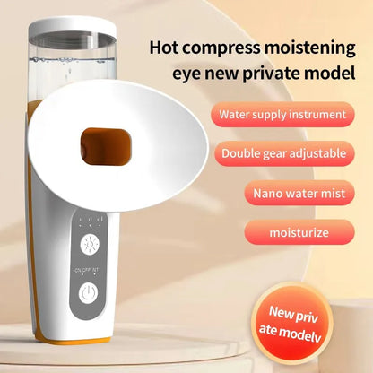 USB Rechargeable Long-Lasting Hot and Cold Dual-Use Misting Eye Moisturizer,