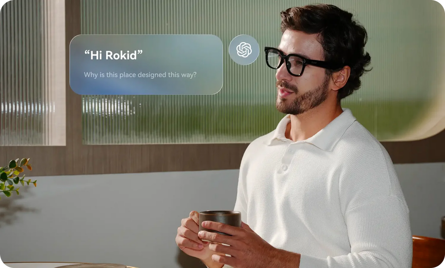 AI Glasses Style 38.5g Ultra-Light All-in-One AI Glasses