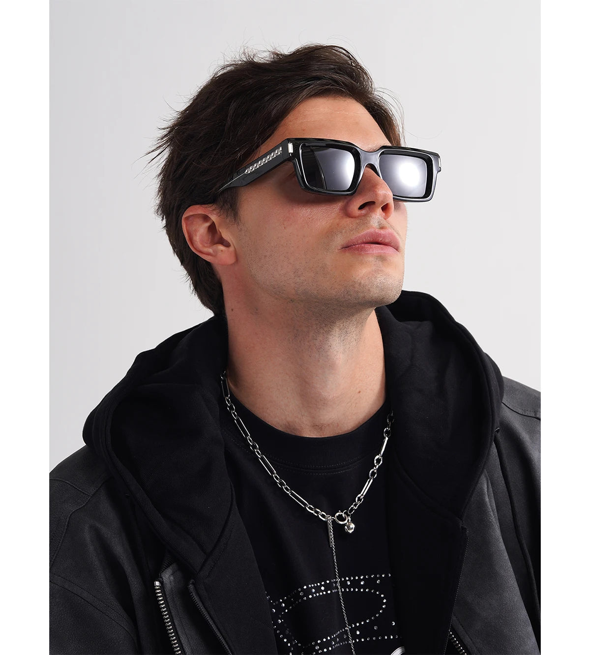 Ruiao retro black designer sunglasses vintage eyewear