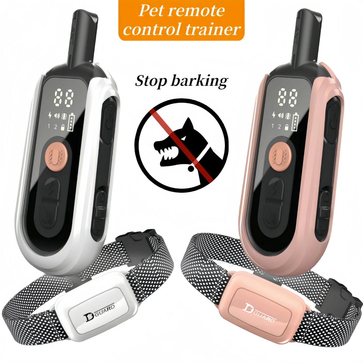 Electric Dog Training Collar Waterproof Dog Bark Collar