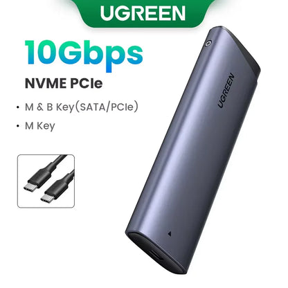 UGREEN M2 SSD Case NVME SATA Dual Protocol M.2 to USB Type C