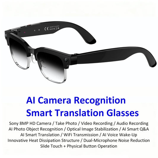New Upgrade Smart Glasses With Camera Video Recording