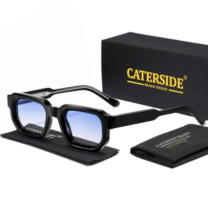 CATERSIDE New Vintage Punk Men Sunglasses Small Frame
