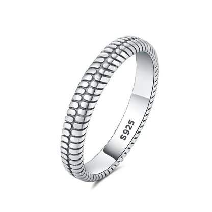 925 Sterling Silver Three-Ring Stackable Ring for Women