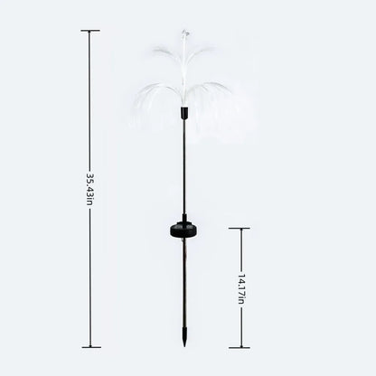 Solar Colorful Color Changing Fiber Optic Jellyfish Lamp