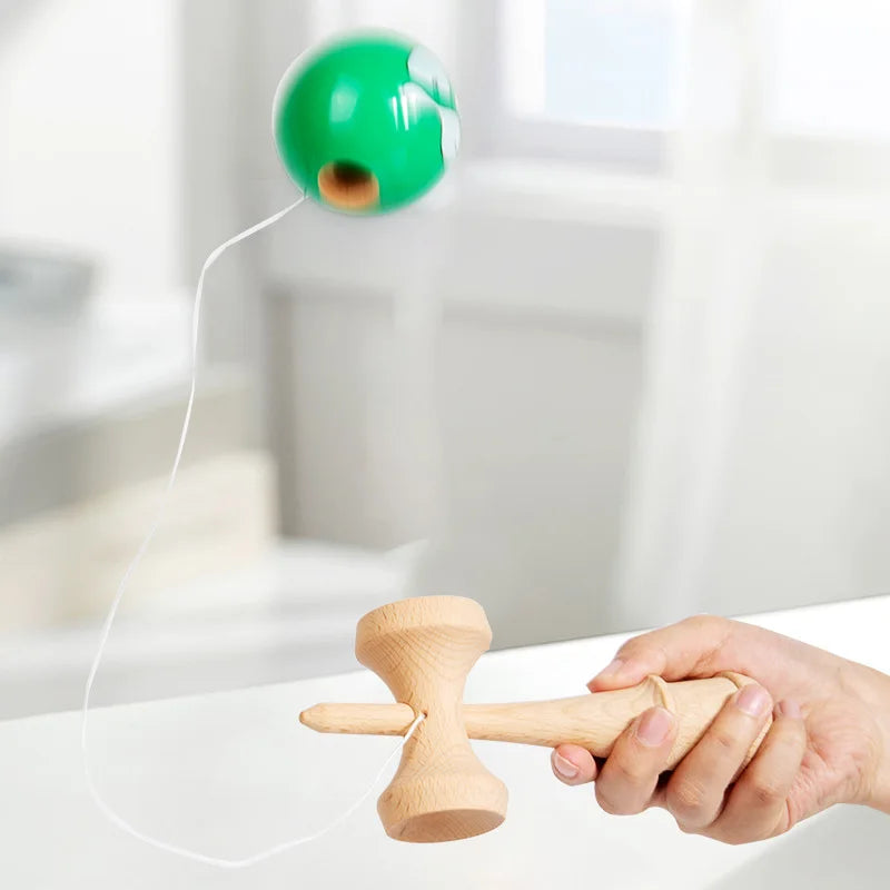 Crack Painted Kendama Toy Outdoor Fitness Balls Train