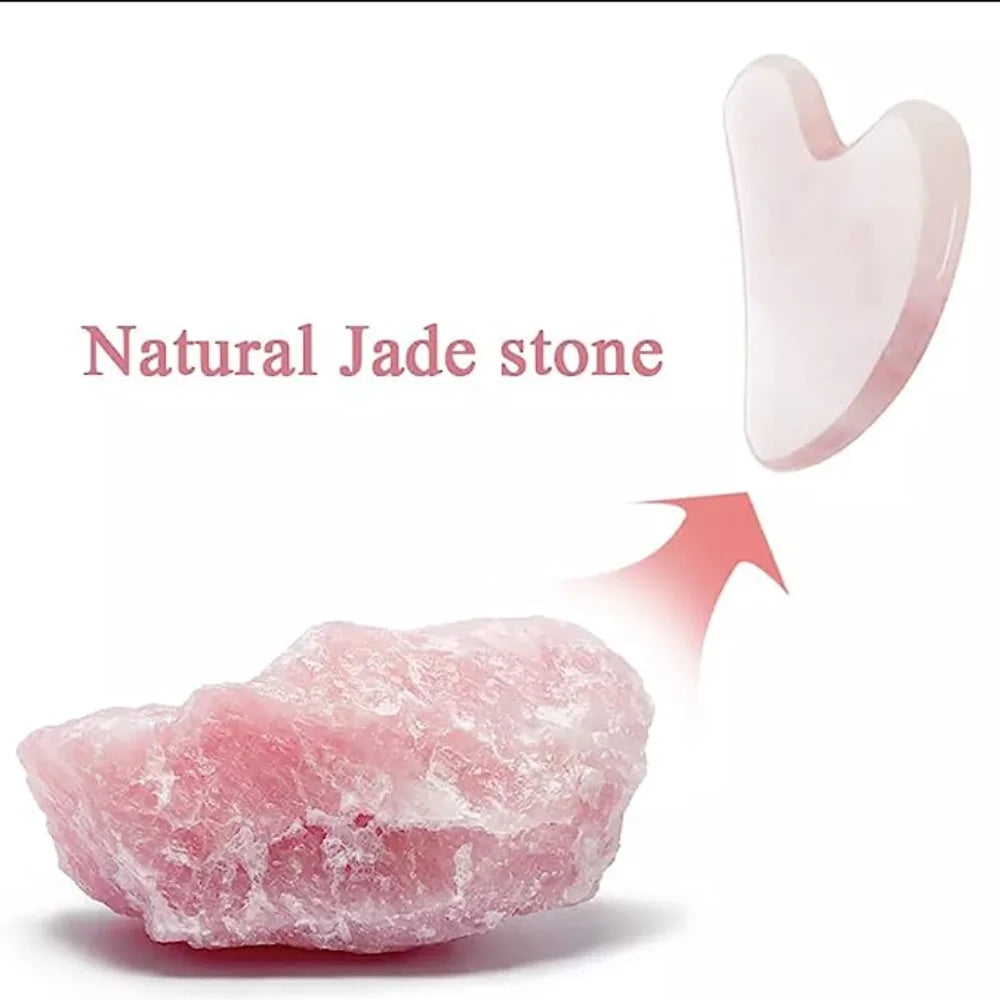 Rose Quartz Gua Sha For Face Massager Skin scraping GuaSha Lifting