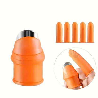 Silicone Thumb Knife Set, Stainless Steel Blade, Easy-Grip