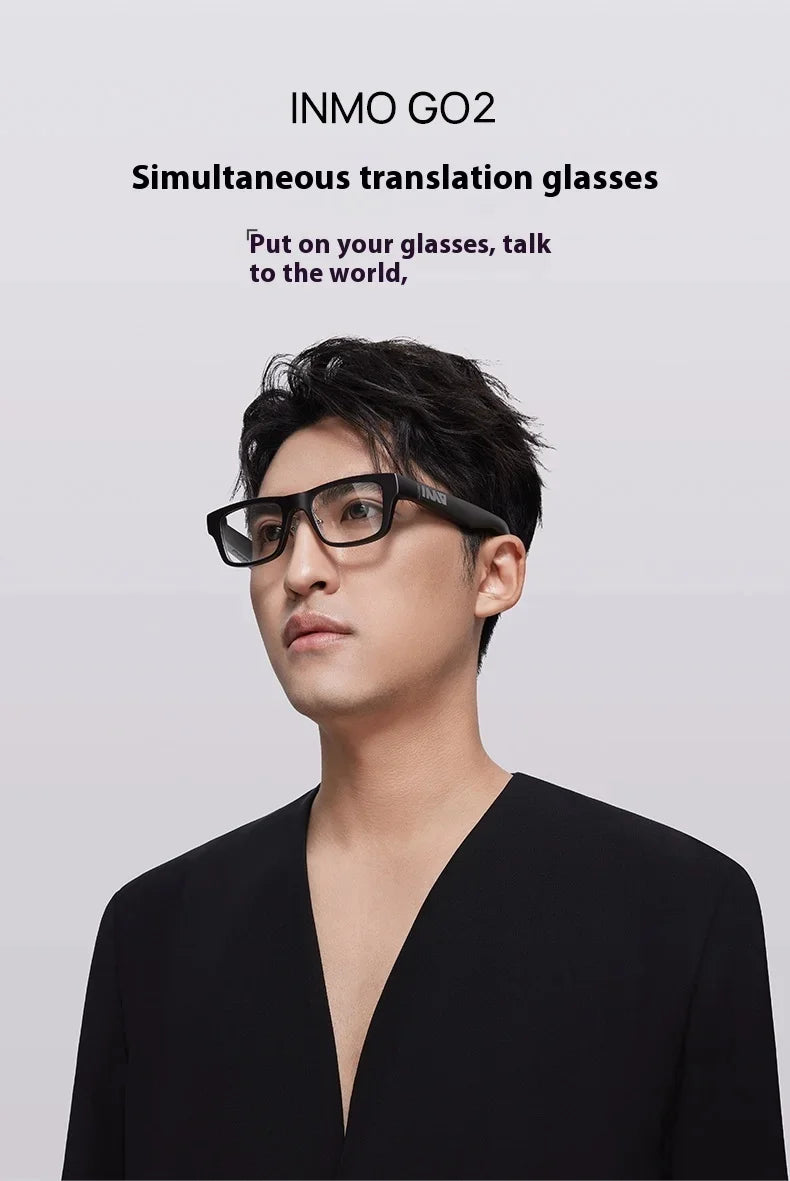 INMO Go2 Smart AR Translation Glasses Wireless AI Assistant