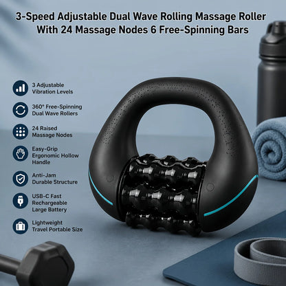 Electric Roller Impact Massage Tool Rechargeable Massager