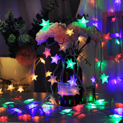 1.5M/3M/6M/10M 80Leds Star String Lights Christmas Garland