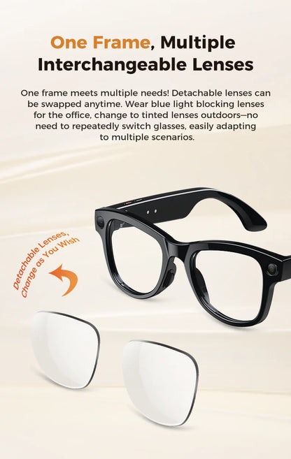 Smart AI Glasses 1080P HD Camera M02 Ultra ChatGPT