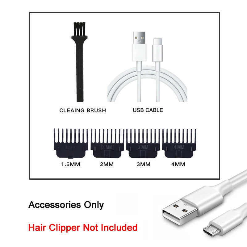 T9 Electric Hair Trimmer/Accessories | USB Professional Shaver