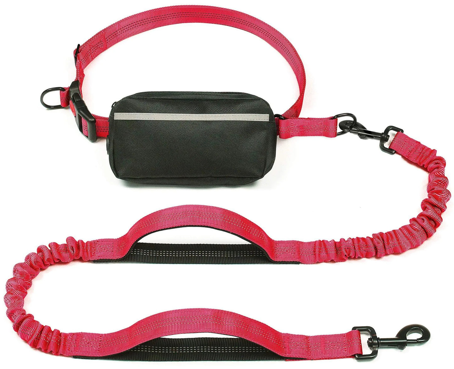 Free Dog Leash with Zipper Pouch Dual Padded Handles