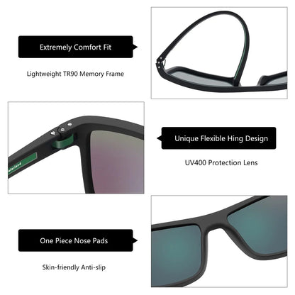 Polarized Sunglasses for Men Shades Lightweight TR90 Frame