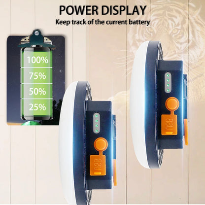 Tent Light Rechargeable Lantern Portable Emergency Night