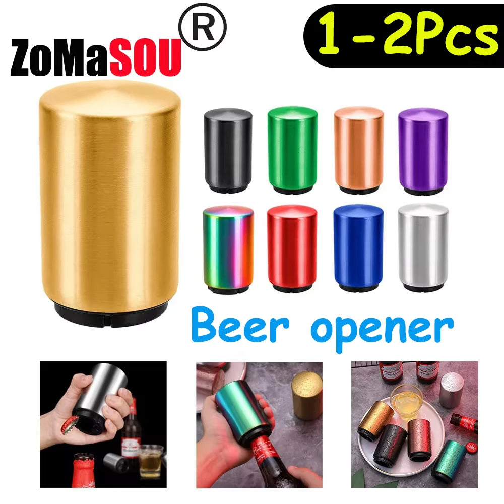 Automatic Beer Bottle Opener Stainless Steel Push