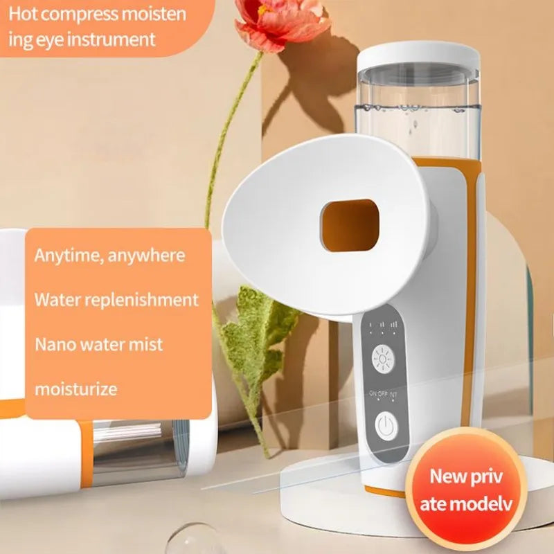 USB Rechargeable Long-Lasting Hot and Cold Dual-Use Misting Eye Moisturizer,