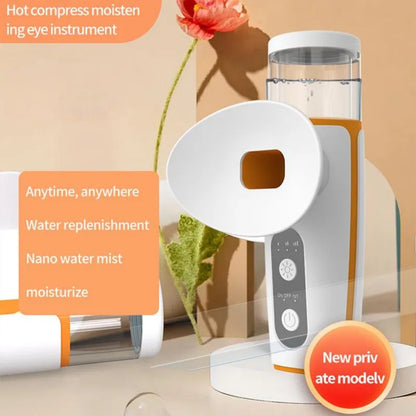 USB Rechargeable Long-Lasting Hot and Cold Dual-Use Misting Eye Moisturizer,