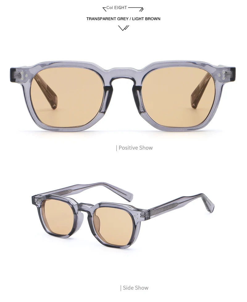 Retro Punk Polarized Lenses Men Sunglasses Square Trends