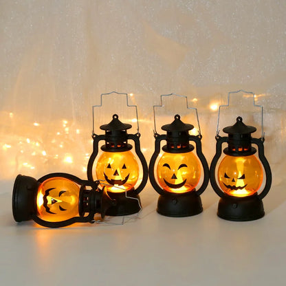 Halloween LED Hanging Pumpkin Lantern Light
